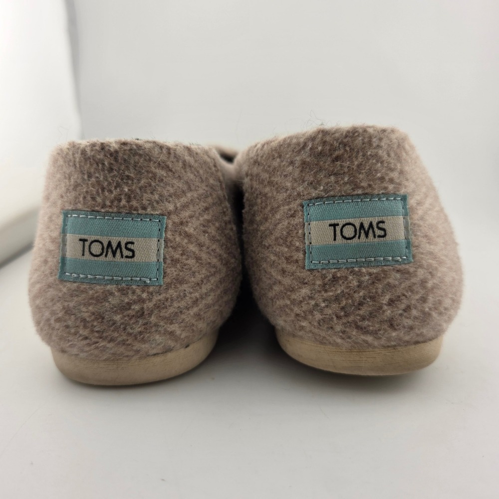 TOMS Alpargata Cloudbound Oatmeal‎ Brush Herringbone Womens Slip On Size 7 - Picture 5 of 11